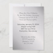 25e bruiloft Jubileum - Zilver Save The Date (Achterkant)