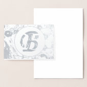 25e bruiloft Jubileum Zilveren Folie Blank Kaart (Display)