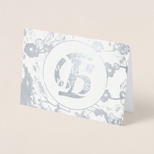 25e bruiloft Jubileum Zilveren Folie Groet Folie Kaarten (Voorkant)