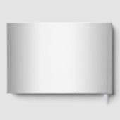 25e bruiloft Jubileum zilveren foto kant bloemen Gastenboek (Achterkant)