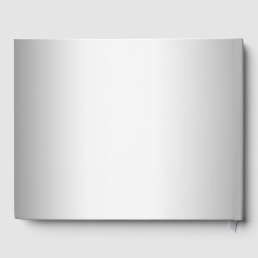 25e bruiloft Jubileum zilveren foto kant bloemen Gastenboek (Achterkant)