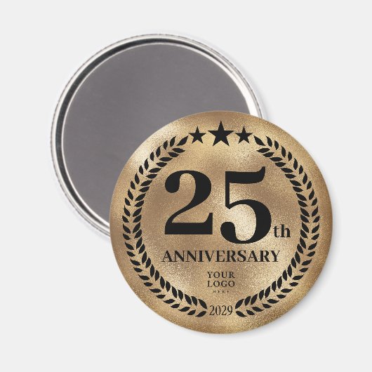 25e Business Jubileum Gold Magneet (Voorkant / Achterkant)