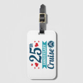 25e cruise Jubileum Bagagelabel (Voorkant (verticaal))