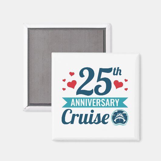 25e cruise Jubileum Magneet (Voorkant / Achterkant)
