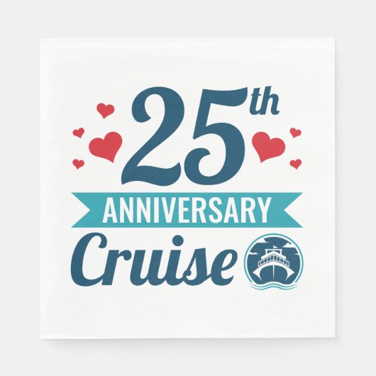 25e cruise Jubileum Servet (Voorkant)