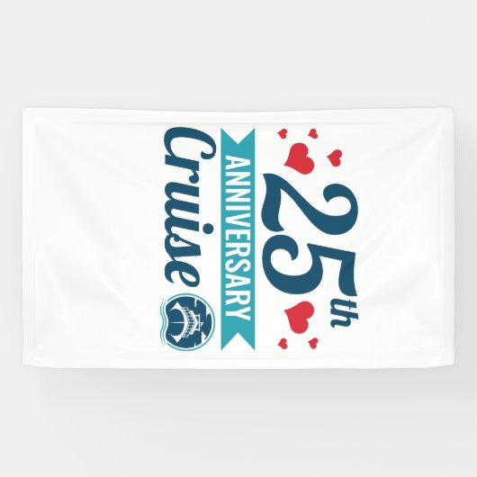 25e cruise Jubileum Spandoek (Horizontaal)