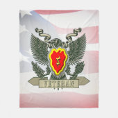 25e divisie infanterie fleece deken (Voorkant)