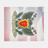 25e divisie infanterie fleece deken (Voorkant (Horizontaal))