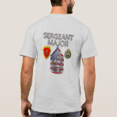 25e divisie infanterie sergeant-majoor t-shirt (Achterkant)