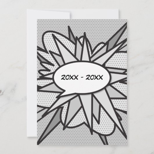 25e Funny Trouwdag Stripboek Kaart (Achterkant)