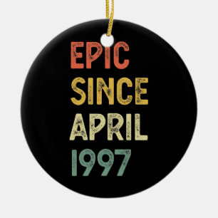 25e geboorte Mannen Vrouwen 25 jaar oud epic sinds Keramisch Ornament