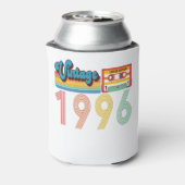 25e geboortedag Retro 1996 Cassettebandje Blikjeskoeler (Blikje Achterkant)