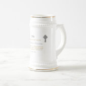 25e gepersonaliseerde Jubileum voor bestellingen Bierpul (Voorkant rechts)