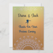 25e Golden Horizon acryl Art Jubileum Kaart (Achterkant)