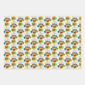 25e Happy Birthday Typography Balloons Inpakpapier Vel (Voorkant)