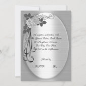 25e herdenkingsdag van de bruiloft Wit rozen Kaart (Achterkant)