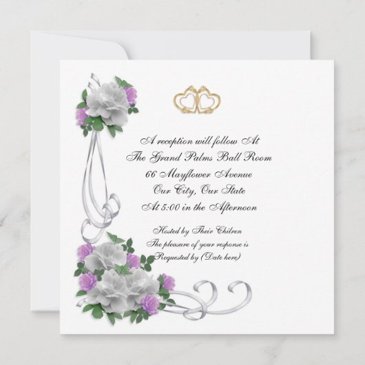 25e herdenkingsdag van de bruiloft Wit rozen Kaart (Achterkant)