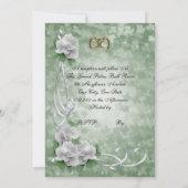 25e herdenkingsdag van de bruiloft Wit rozen Kaart (Achterkant)