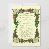 25e hernieuwing huwelijksdag vow uitnodiging tot h (Voorkant)