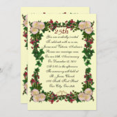 25e hernieuwing huwelijksdag vow uitnodiging tot h (Voorkant / Achterkant)