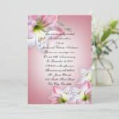 25e huwelijksjubileum belofte vernieuwing roze ama kaart (Staand voorkant)