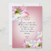 25e huwelijksjubileum belofte vernieuwing roze ama kaart (Achterkant)