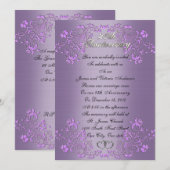 25e huwelijksjubileum beloften vernieuwing Lavende Kaart (Voorkant / Achterkant)