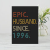 25e huwelijksjubileum cadeau voor hem Epische echt Kaart (Staand voorkant)