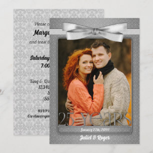 25e Huwelijksjubileum Foto Kaart