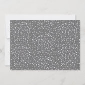 25e Huwelijksjubileum Foto Zilveren Confetti Kaart (Achterkant)