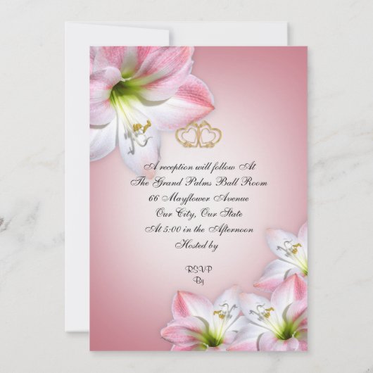 25e huwelijksjubileum geloften hernieuwen roze ama kaart (Achterkant)