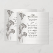 25e huwelijksjubileum geloften vernieuwing calla l kaart (Voorkant / Achterkant)