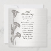 25e huwelijksjubileum geloften vernieuwing calla l kaart (Voorkant)