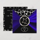 25e Huwelijksjubileum | Giraffe Patroon Kaart (Voorkant / Achterkant)