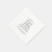 25e huwelijksjubileum Gouden typografie
