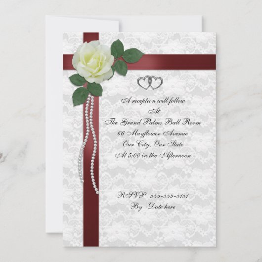 25e huwelijksjubileum hernieuwing van de trouwgelo kaart (Achterkant)