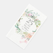 25e Huwelijksjubileum Rozen Bloemstuk Servet (Hoek)