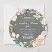 25e Huwelijksjubileum Rozen Waterverf Kaart (Achterkant)