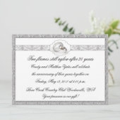 25e Huwelijksjubileum Zilveren Bruiloft Viering Kaart (Staand voorkant)