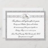25e Huwelijksjubileum Zilveren Bruiloft Viering Kaart (Voorkant)