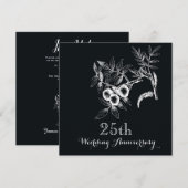 25e huwelijksjubileumfeest kaart (Voorkant / Achterkant)