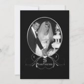 25e huwelijksuitnodiging - Foto's Kaart (Voorkant)
