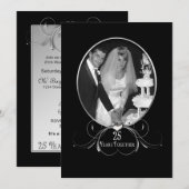 25e huwelijksuitnodiging - Foto's Kaart (Voorkant / Achterkant)