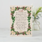 25e huwelijksverjaardag gelofte vernieuwing kaart (Staand voorkant)