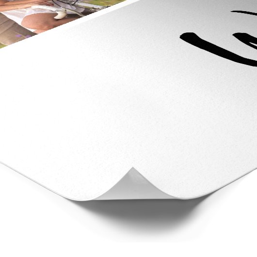 25e huwelijksverjaardag zilveren foto welkomstbord poster (Hoek)