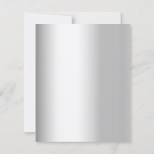 25e huwelijksverjaardag zilveren uitnodiging (Achterkant)