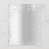 25e huwelijksverjaardag zilveren uitnodiging flyer (Achterkant)