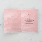 25e huwelijksverjaardagskaart Koraalroos Kaart (Binnen)