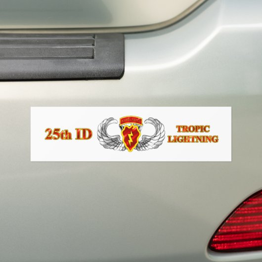 25e ID Airborne Tropic Lightning Bumpersticker (Op auto)