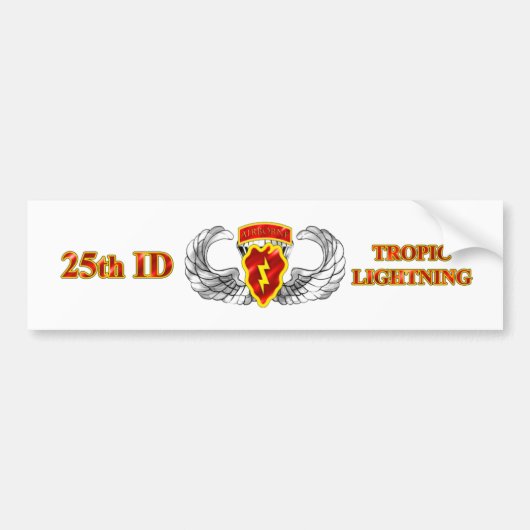 25e ID Airborne Tropic Lightning Bumpersticker (Voorkant)